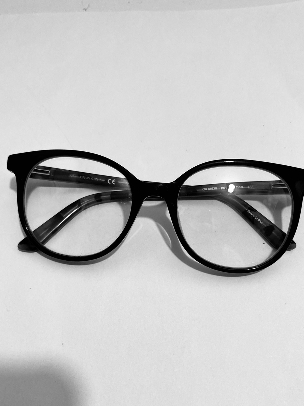 Calvin Klein Black with Tortoiseshell Temple Optical Frames